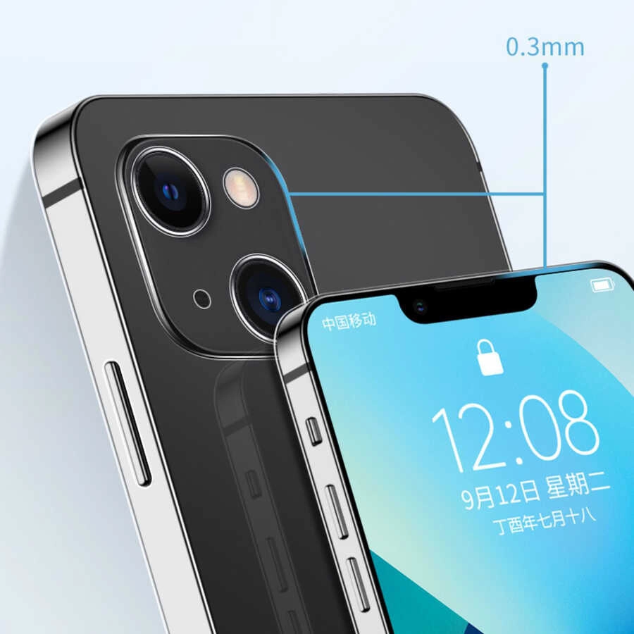 iPhone Uyumlu 13 Mini Kılıf Zore Blok Kapak