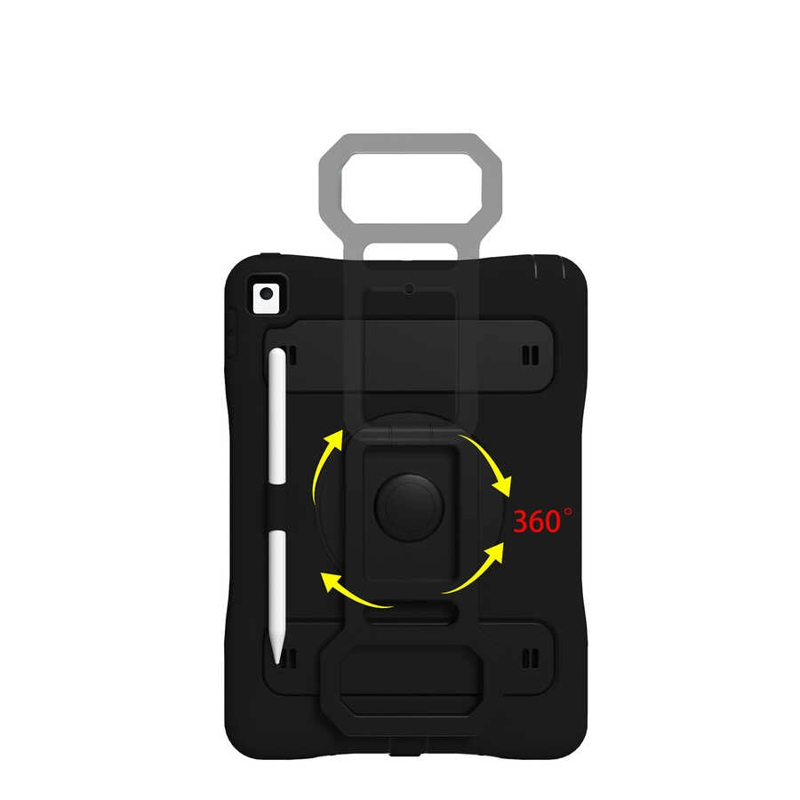 iPad Uyumlu 10.2 (8.Nesil) Zore Yeni Nesil Kalem Bölmeli Defender Tablet Silikon