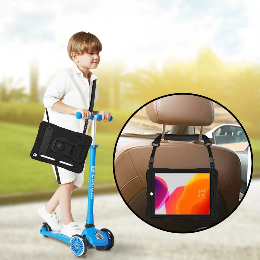 iPad Uyumlu 10.2 (8.Nesil) Zore Yeni Nesil Kalem Bölmeli Defender Tablet Silikon