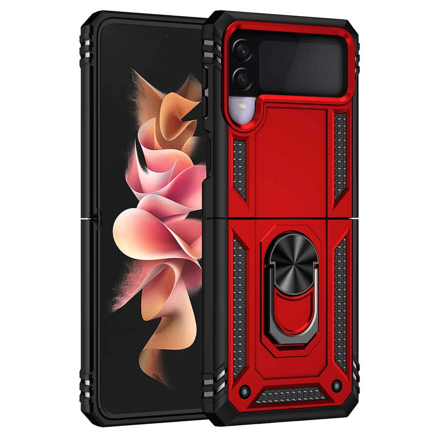 Galaxy Uyumlu Z Flip 3 Kılıf Zore Vega Kapak