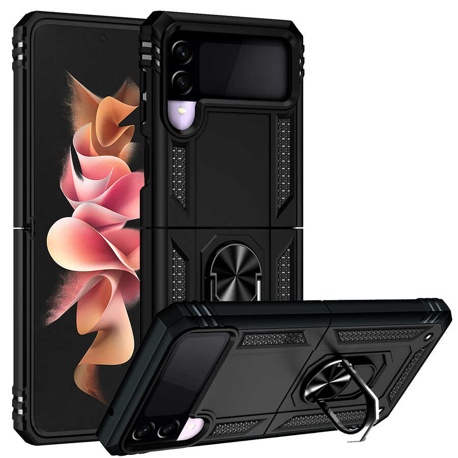 Galaxy Uyumlu Z Flip 3 Kılıf Zore Vega Kapak