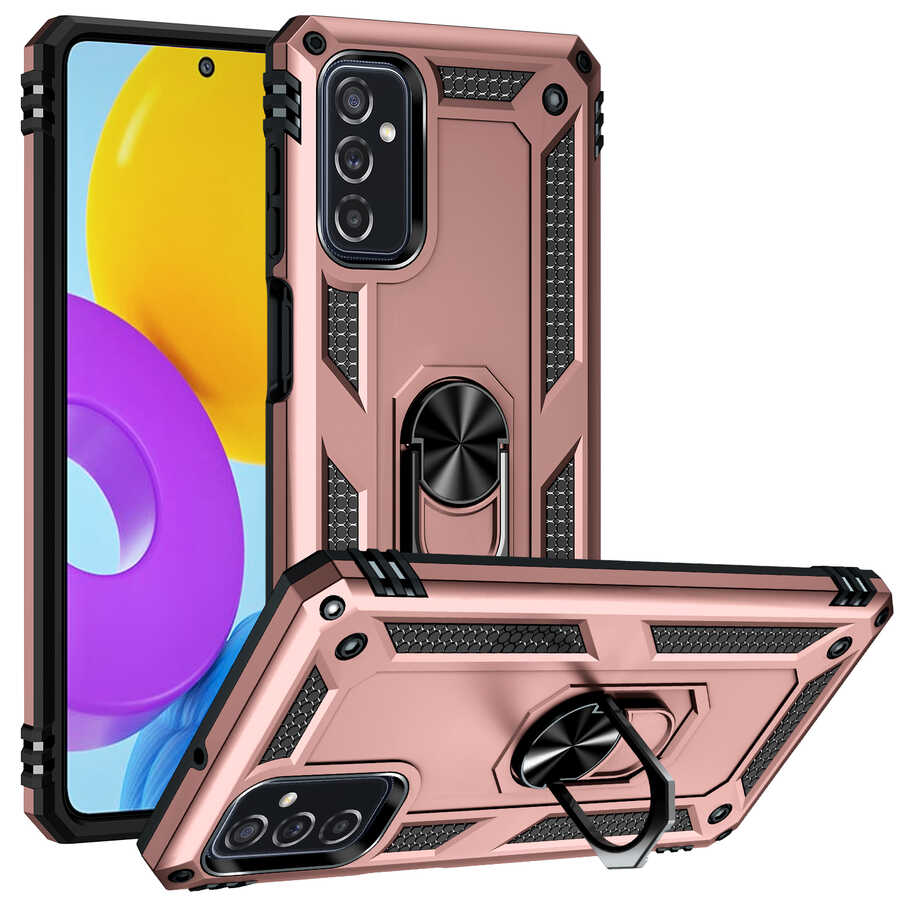 Galaxy Uyumlu M52 Kılıf Zore Vega Kapak-Rose gold