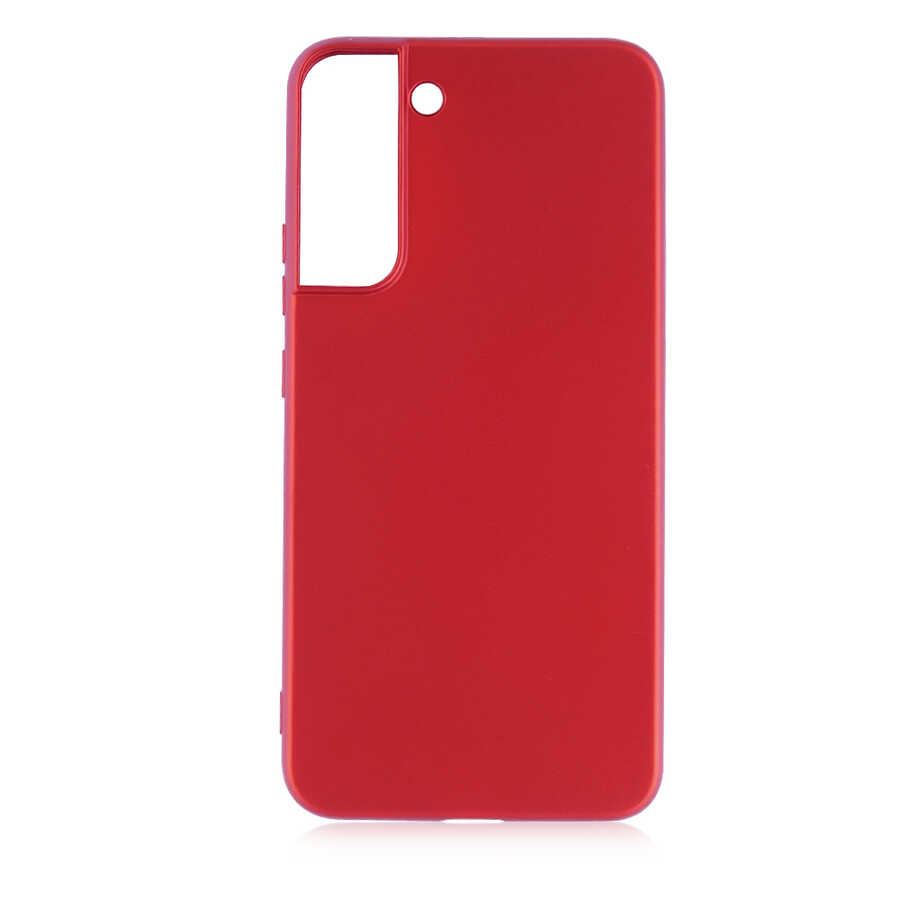 Galaxy Uyumlu S22 Plus Kılıf Zore Premier Silikon Kapak-Kırmızı