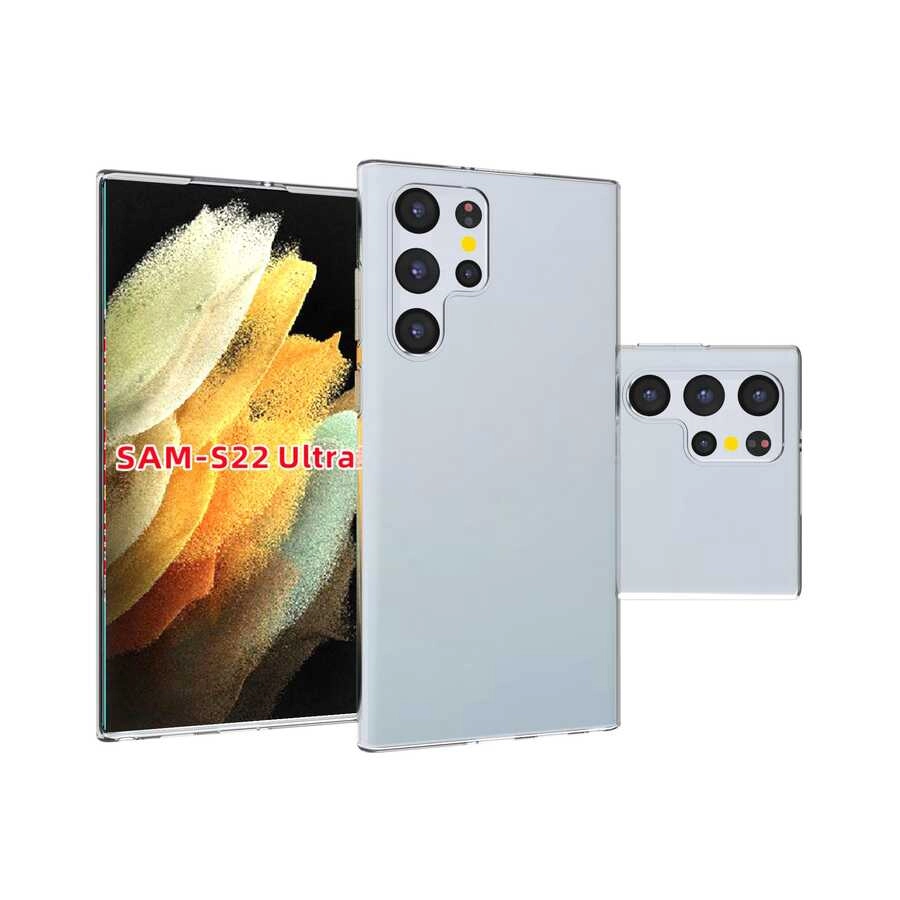 Galaxy Uyumlu S22 Ultra Kılıf Zore Süper Silikon Kapak