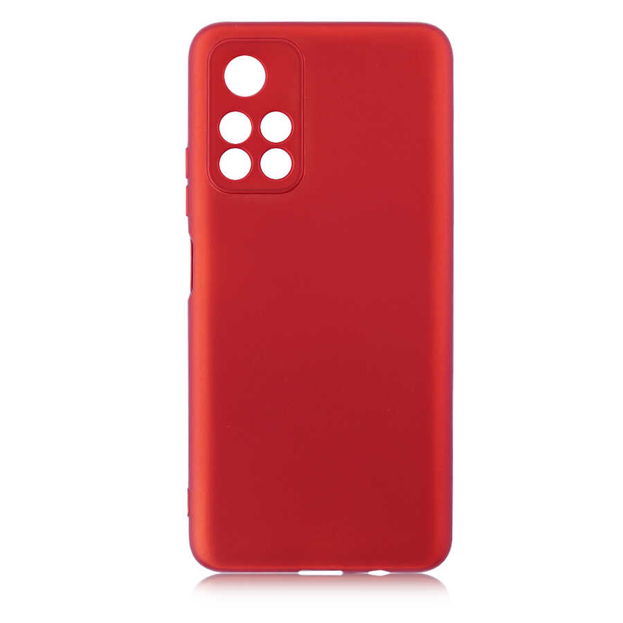 Xiaomi Uyumlu  Poco M4 Pro 5G Kılıf Zore Premier Silikon Kapak-Kırmızı