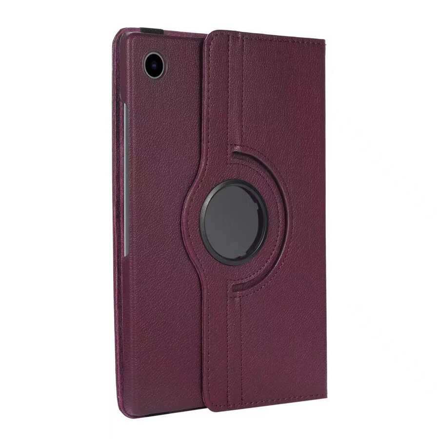 Galaxy Uyumlu Tab A8 10.5 SM-X200 (2021) Zore Dönebilen Standlı Kılıf-Mor