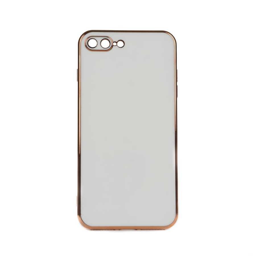 iPhone Uyumlu 7 Plus Kılıf Zore Bark Kapak-Beyaz