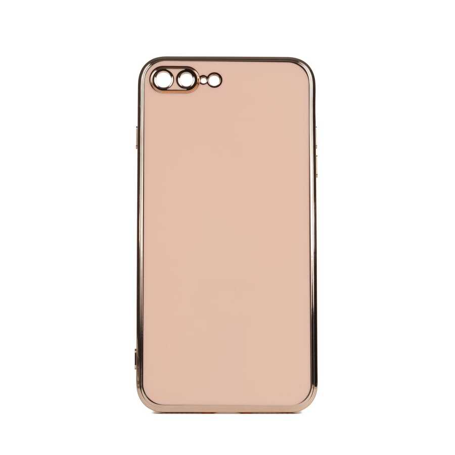 iPhone Uyumlu 7 Plus Kılıf Zore Bark Kapak-Rose gold