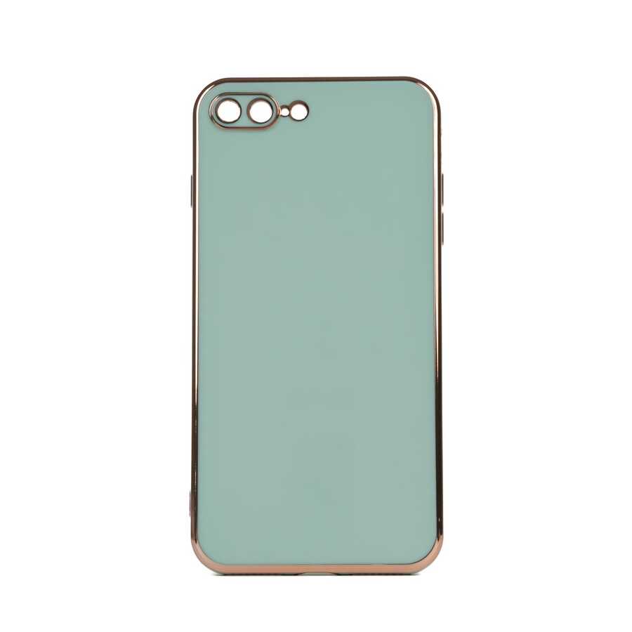iPhone Uyumlu 8 Plus Kılıf Zore Bark Kapak-Açık yeşil
