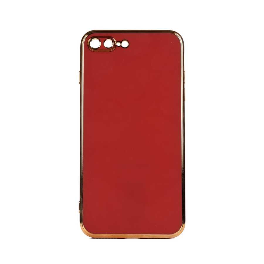 iPhone Uyumlu 8 Plus Kılıf Zore Bark Kapak-Kahverengi