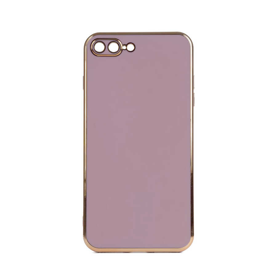 iPhone Uyumlu 8 Plus Kılıf Zore Bark Kapak-Lila