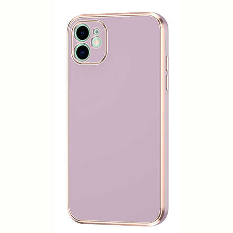 iPhone Uyumlu 12 Kılıf Zore Bark Kapak-Lila