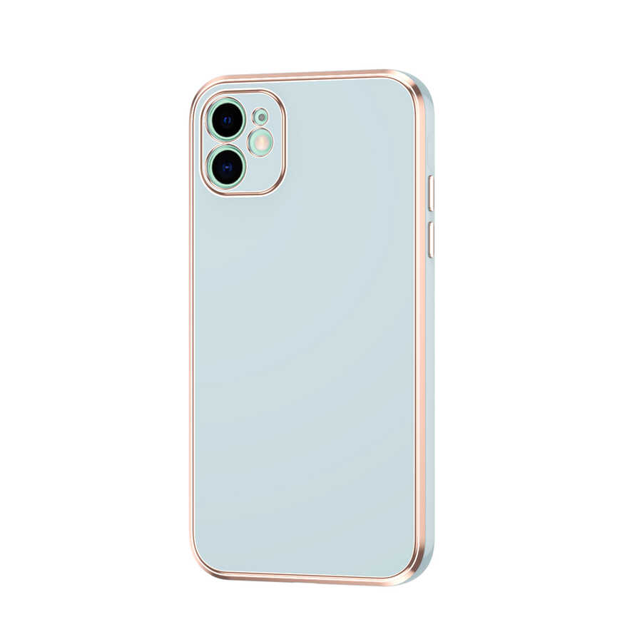 iPhone Uyumlu 12 Kılıf Zore Bark Kapak-Mavi açık