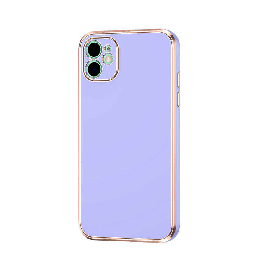 iPhone Uyumlu 12 Kılıf Zore Bark Kapak-Mor