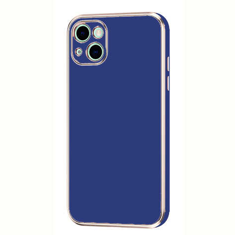 iPhone Uyumlu 13 Kılıf Zore Bark Kapak-Lacivert