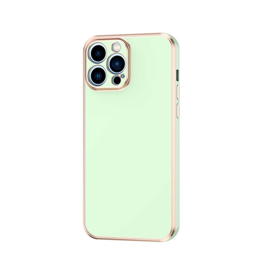 iPhone Uyumlu 13 Pro Max Kılıf Zore Bark Kapak-Yeşil