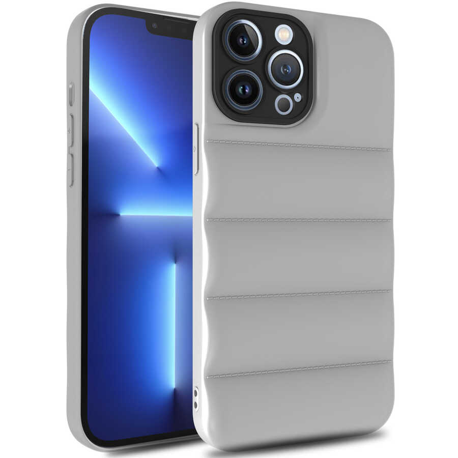 iPhone Uyumlu 13 Pro Max Kılıf Zore Kasis Kapak-Beyaz