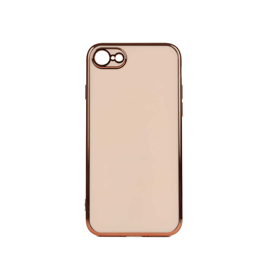 iPhone Uyumlu 7 Kılıf Zore Bark Kapak-Rose gold