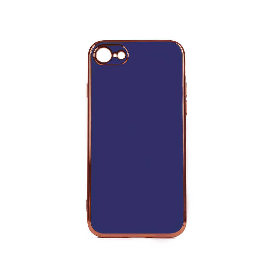 iPhone Uyumlu SE 2020 Kılıf Zore Bark Kapak-Lacivert