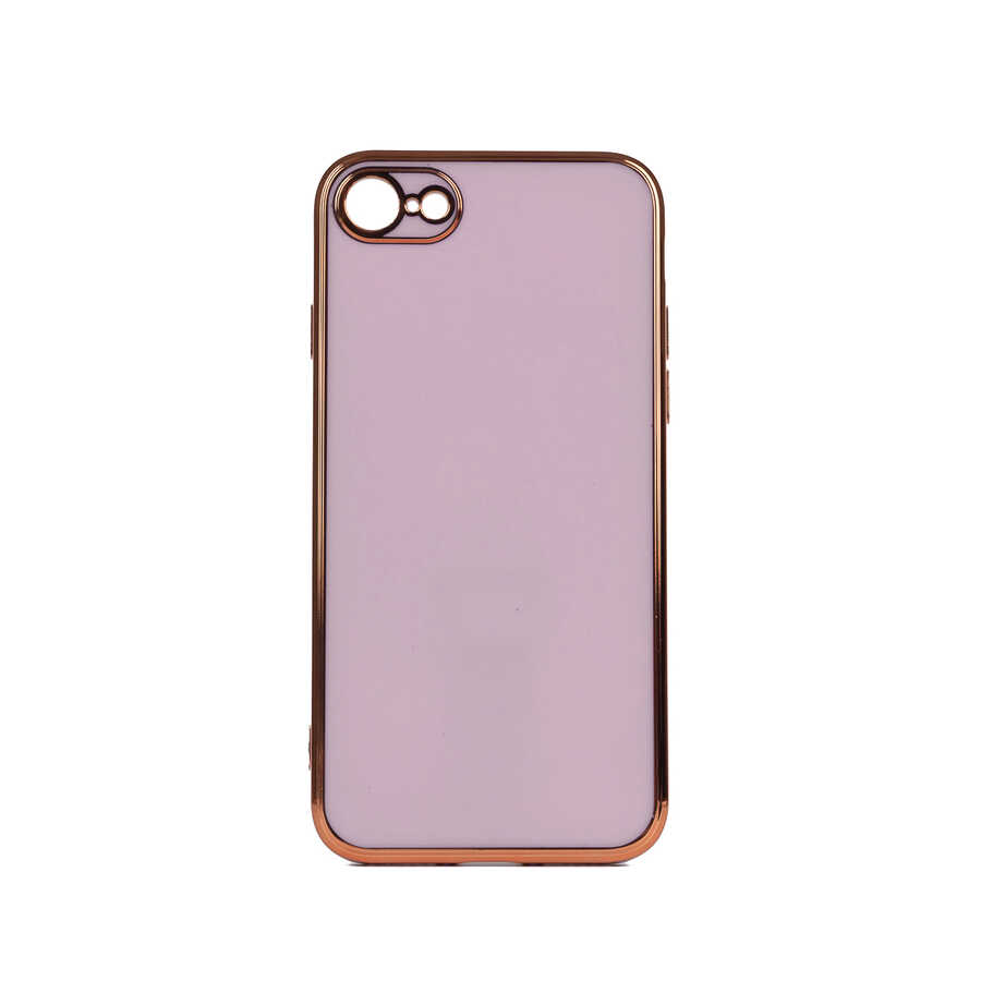 iPhone Uyumlu SE 2020 Kılıf Zore Bark Kapak-Lila