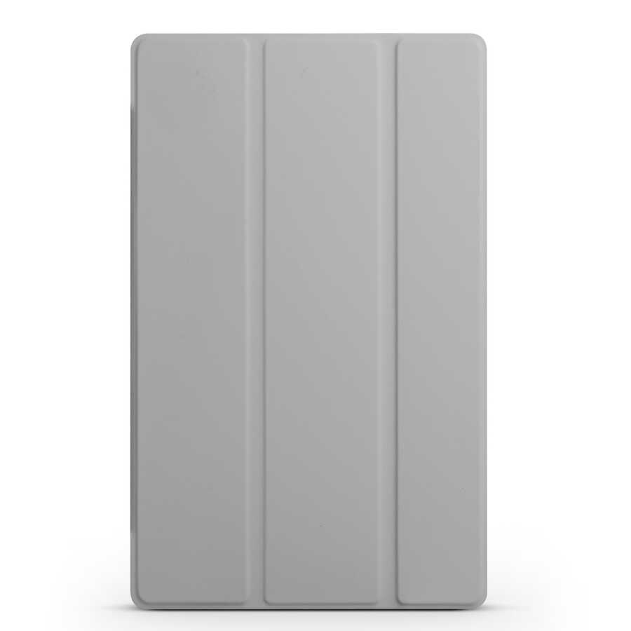 Lenovo M10 TB-X306F Gen.2 Zore Smart Kapak Standlı 1-1 Kılıf-Gri