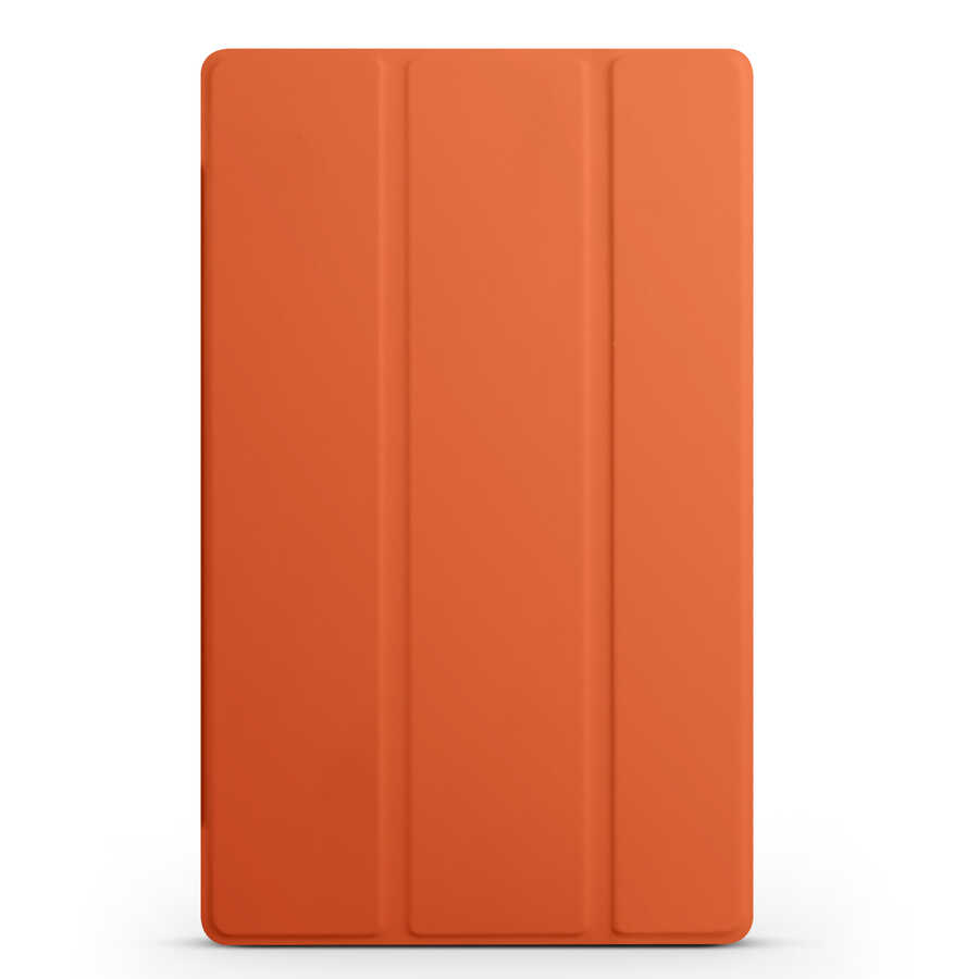 Lenovo M10 TB-X306F Gen.2 Zore Smart Kapak Standlı 1-1 Kılıf-Turuncu