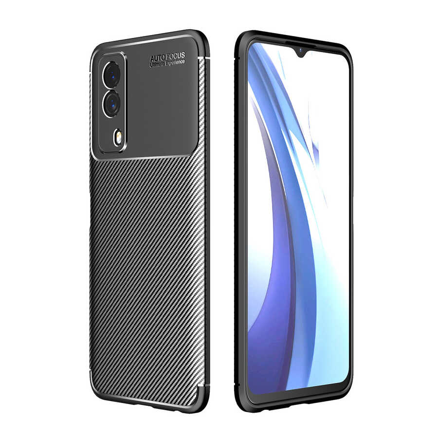 Vivo Y53S 4G Kılıf Zore Negro Silikon Kapak-Siyah