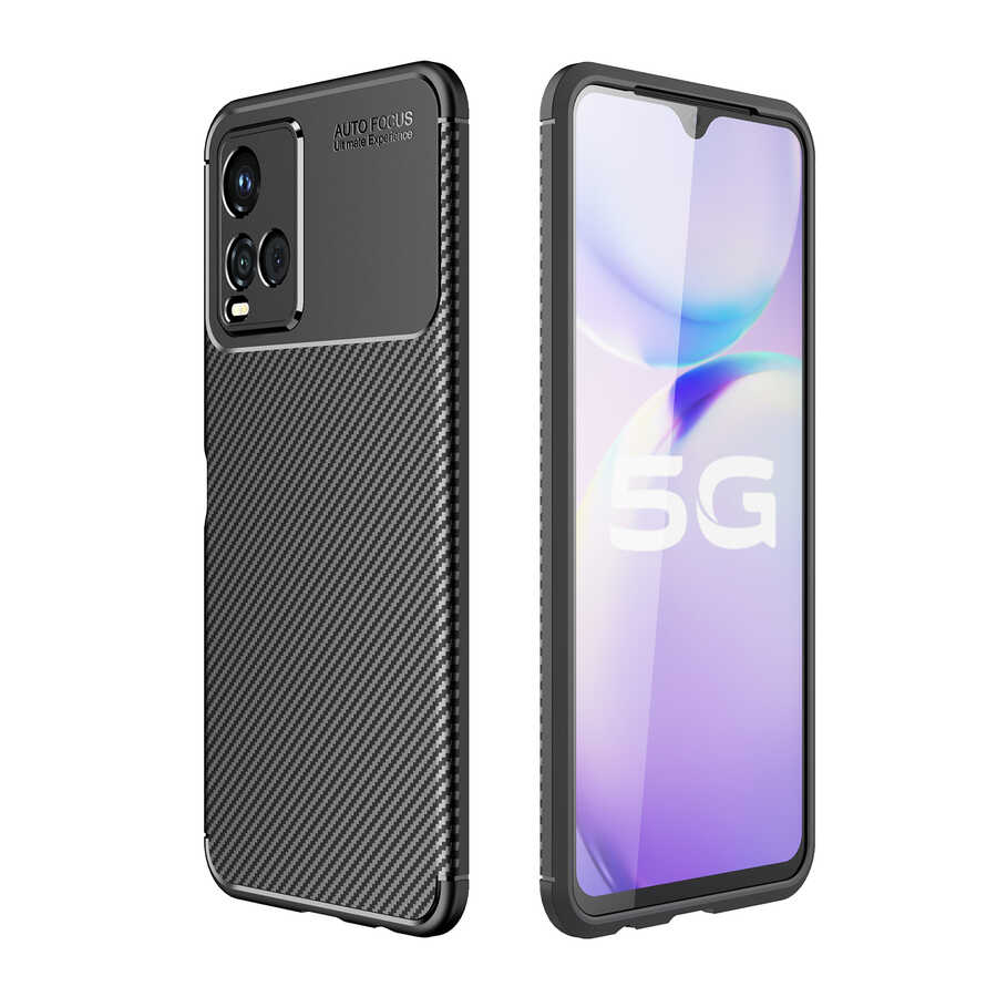 Vivo Y32 Kılıf Zore Negro Silikon Kapak-Siyah