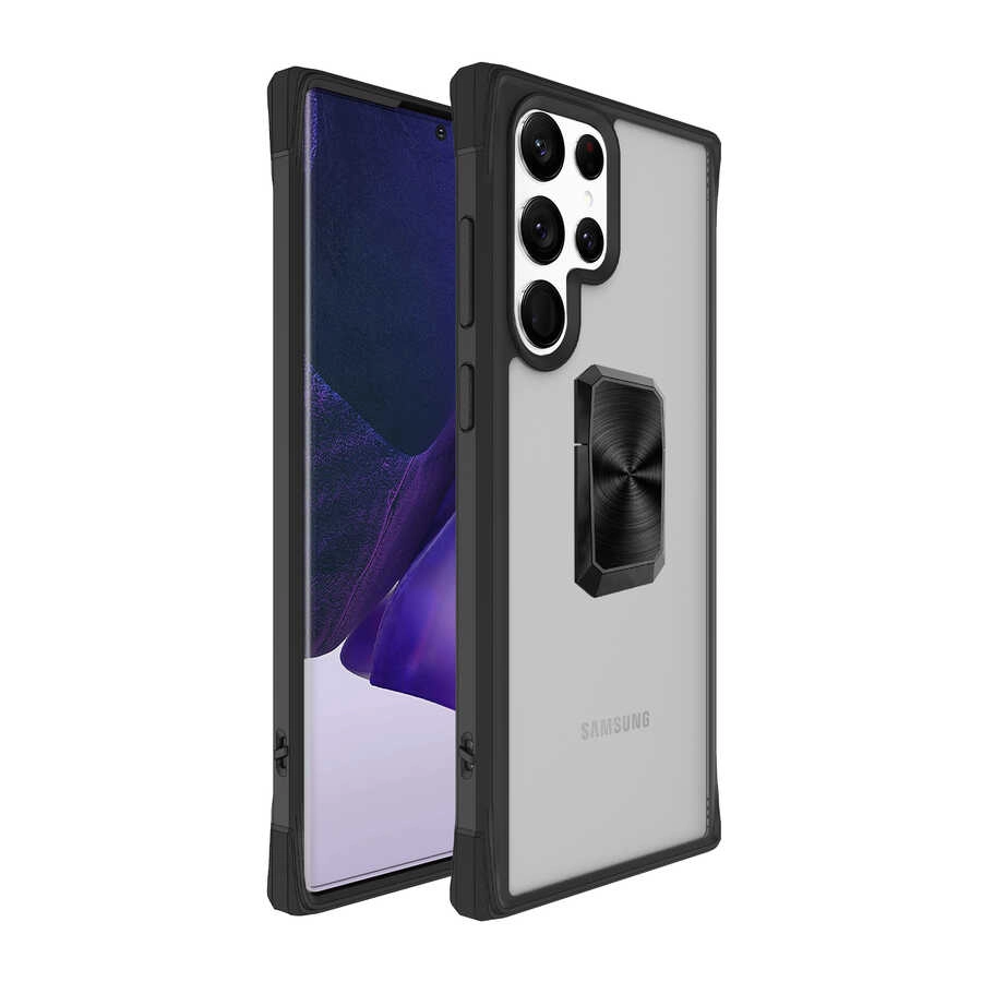 Galaxy Uyumlu S22 Ultra Kılıf Zore V-Bax Kapak