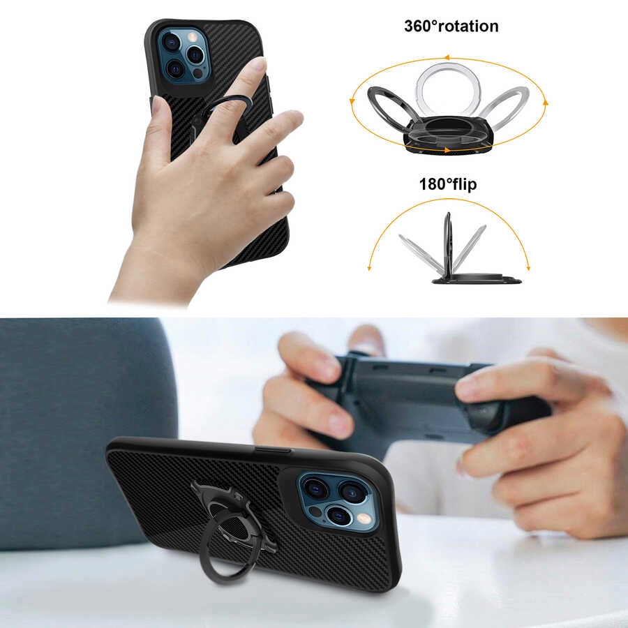 iPhone Uyumlu 12 Pro Max Kılıf Zore Timo Kapak