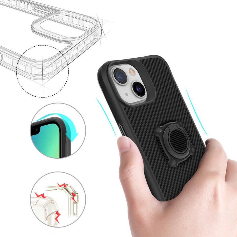 iPhone Uyumlu 13 Kılıf Zore Timo Kapak