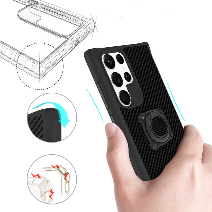 Galaxy Uyumlu S22 Ultra Kılıf Zore Timo Kapak