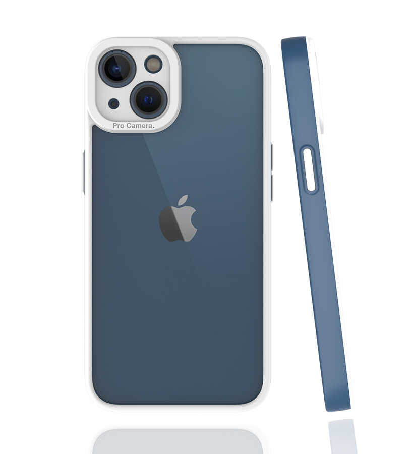 iPhone Uyumlu 13 Kılıf Zore Mima Kapak-Lacivert