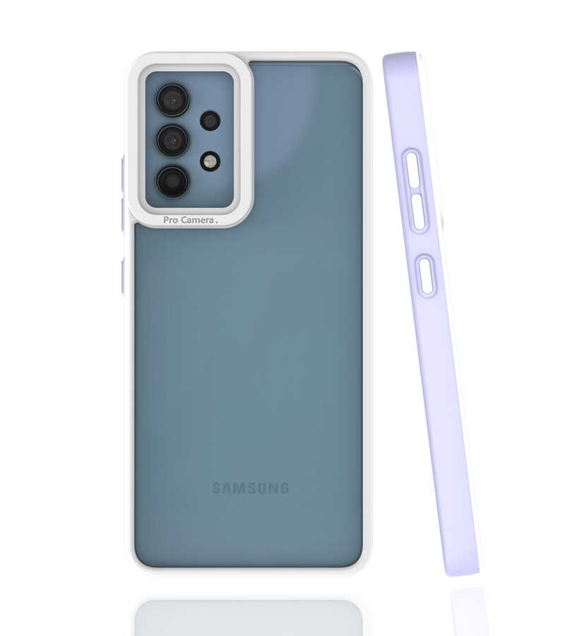 Galaxy Uyumlu A32 4G Kılıf Zore Mima Kapak-Lila