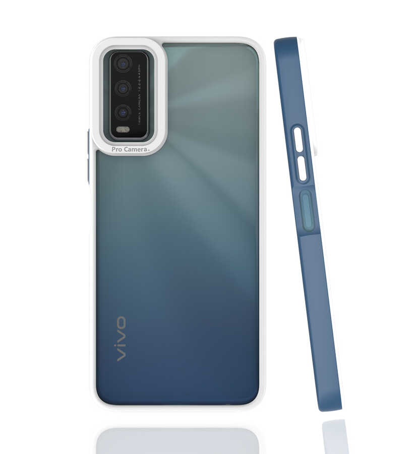 Vivo Y11S Kılıf Zore Mima Kapak-Lacivert