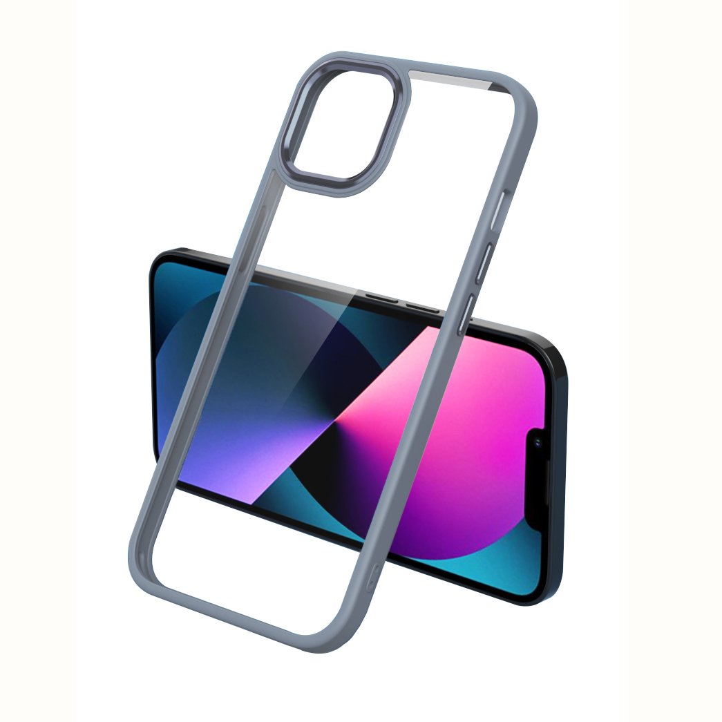 iPhone Uyumlu 11 Kılıf Zore Krom Kapak-Lavendery gray
