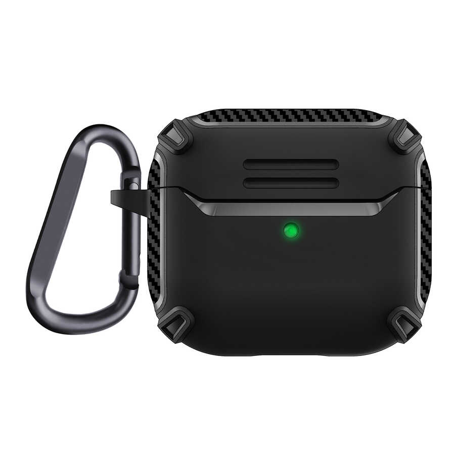 Airpods Uyumlu 3. Nesil Kılıf Zore Airbag 26 Silikon-Siyah
