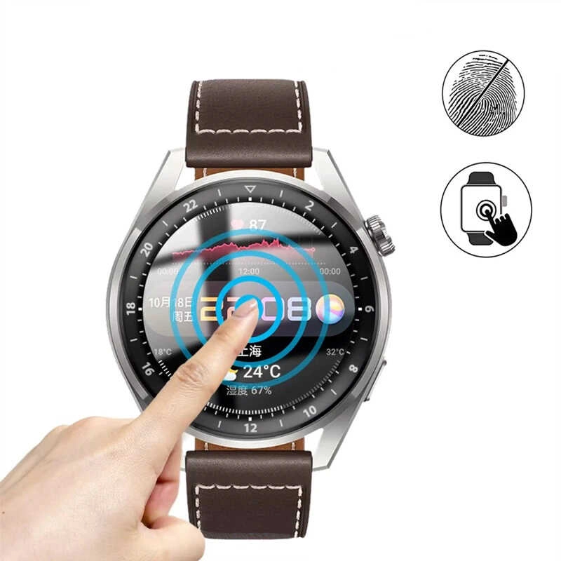 Huawei Uyumlu Watch 3 Pro Zore PMMA Pet Saat Ekran Koruyucu