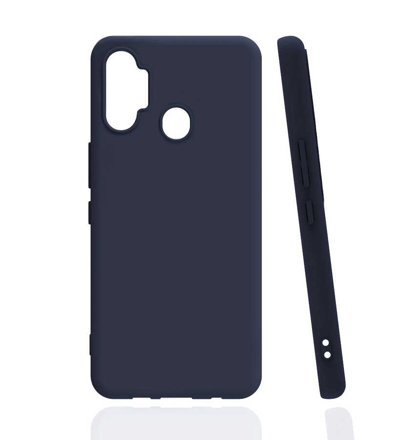 Tecno Spark 7 Pro Kılıf Zore Biye Silikon-Lacivert