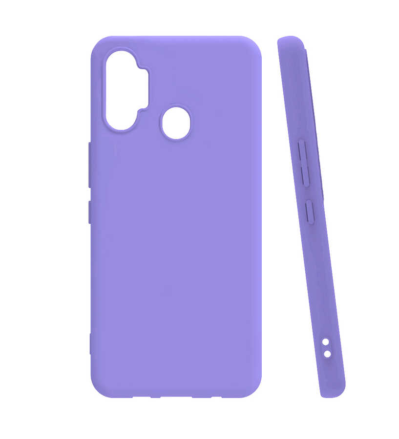 Tecno Spark 7 Pro Kılıf Zore Biye Silikon-Lila
