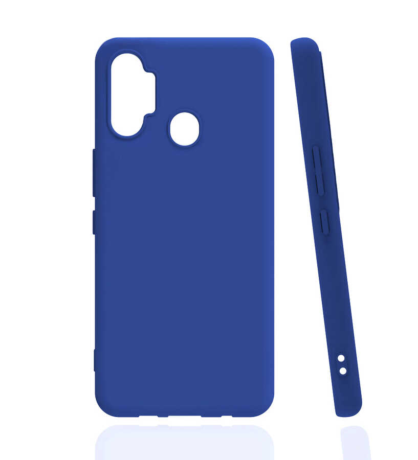 Tecno Spark 7 Pro Kılıf Zore Biye Silikon-Mavi