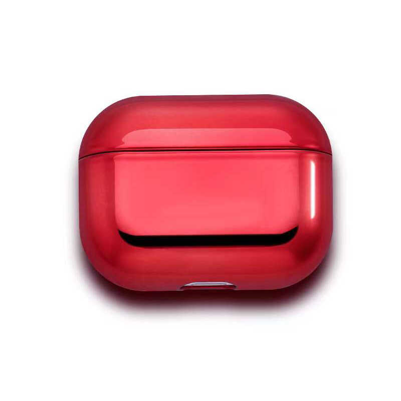 Airpods Uyumlu 3. Nesil Kılıf Zore Airbag 08 Silikon-Kırmızı