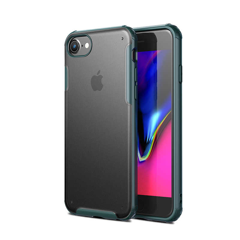 iPhone Uyumlu SE 2022 Kılıf Zore Volks Kapak-Koyu yeşil