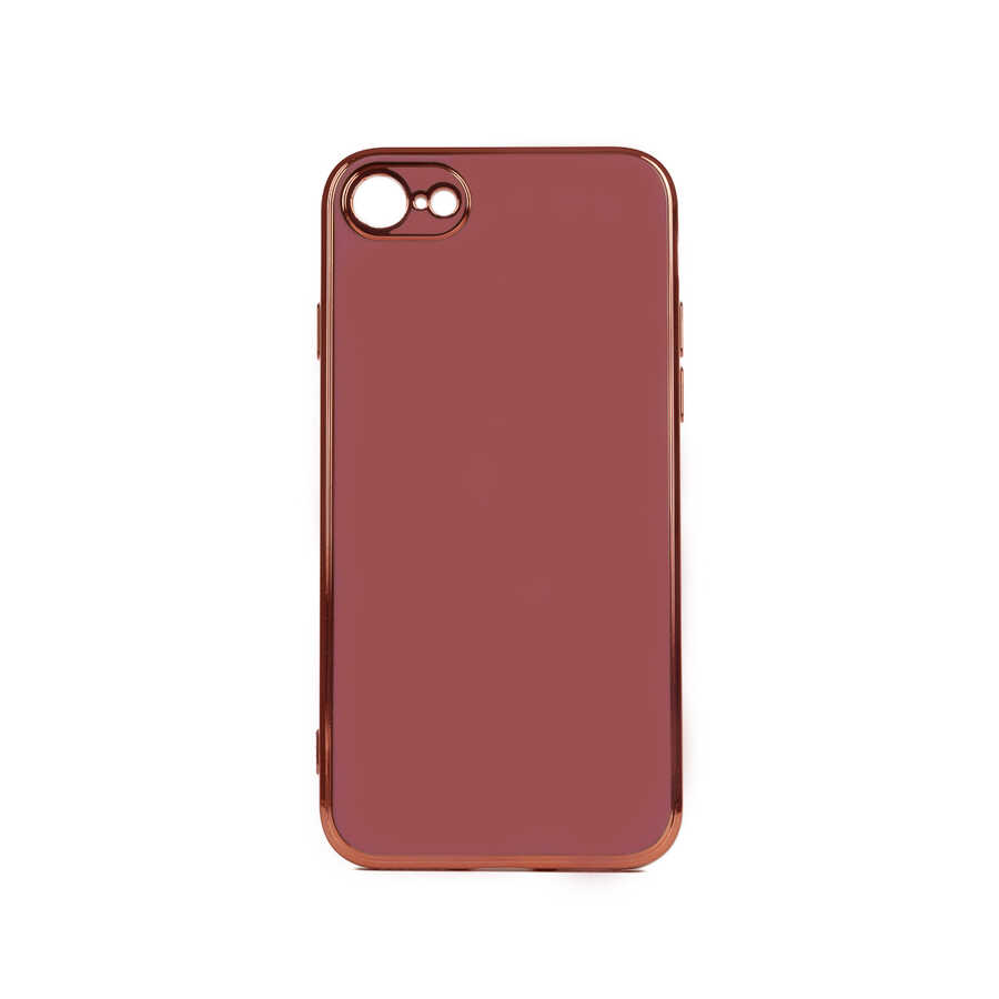 iPhone Uyumlu SE 2022 Kılıf Zore Bark Kapak-Kahverengi