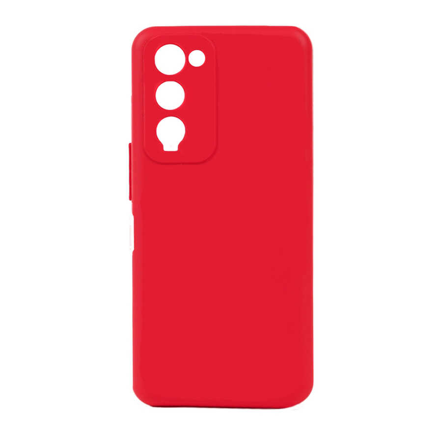 Tecno Camon 18 Kılıf Zore Biye Silikon-Kırmızı