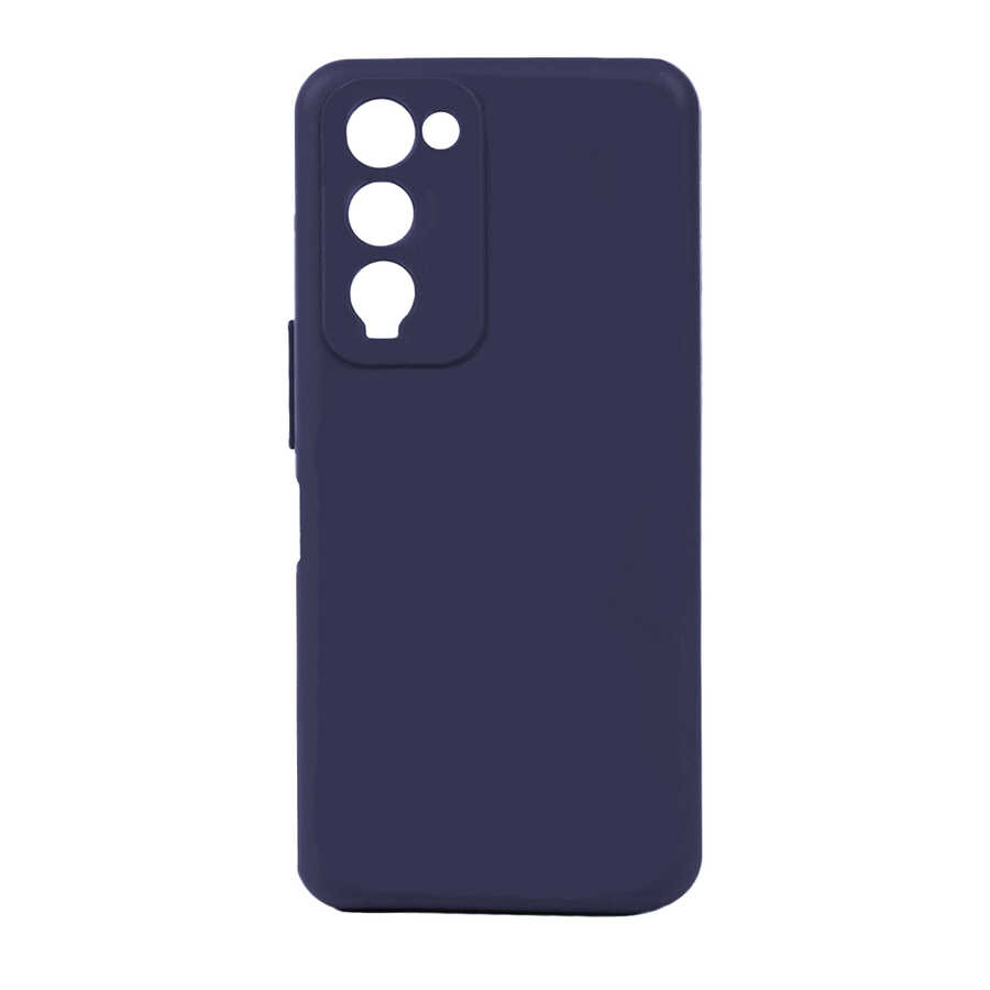 Tecno Camon 18 Kılıf Zore Biye Silikon-Lacivert