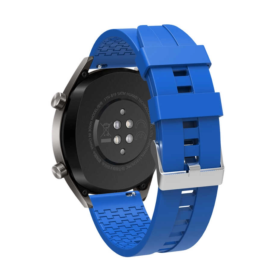 Huawei Uyumlu Watch GT 3 46mm KRD-23 Silikon Kordon-Kırmızı