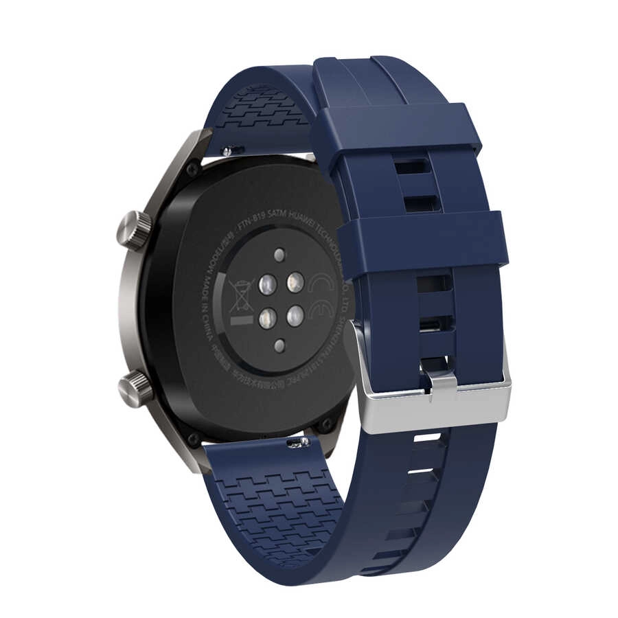 Huawei Uyumlu Watch GT 3 46mm KRD-23 Silikon Kordon-Kırmızı