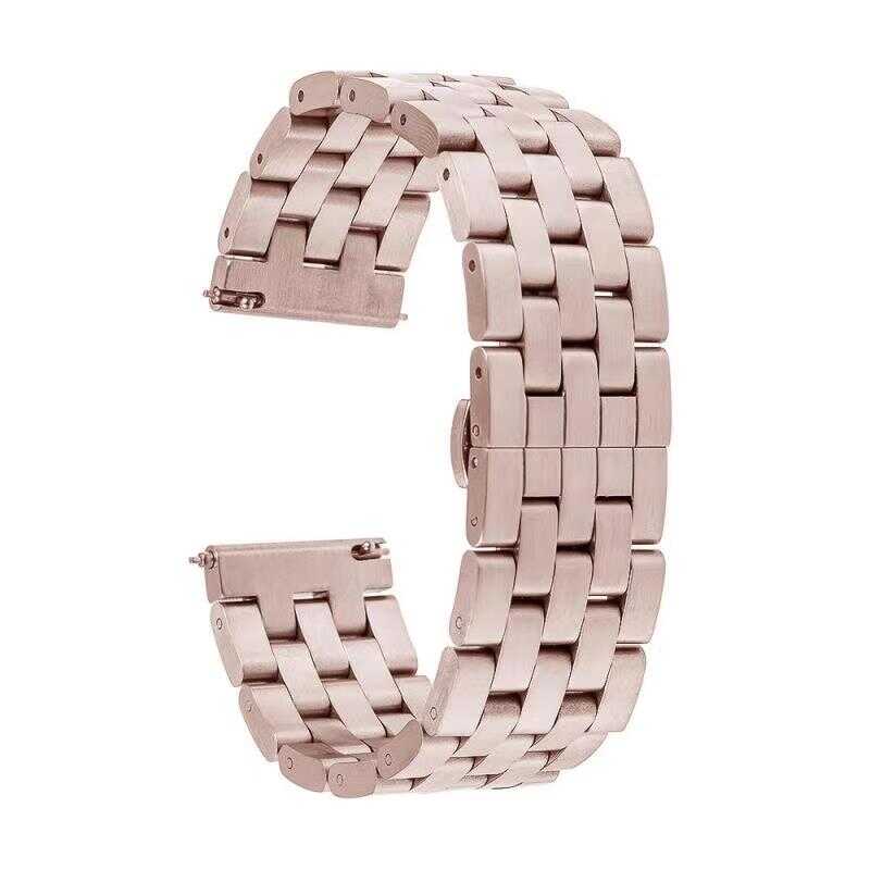 Huawei Uyumlu Watch GT 3 46mm KRD-20 Metal Kordon-Rose gold