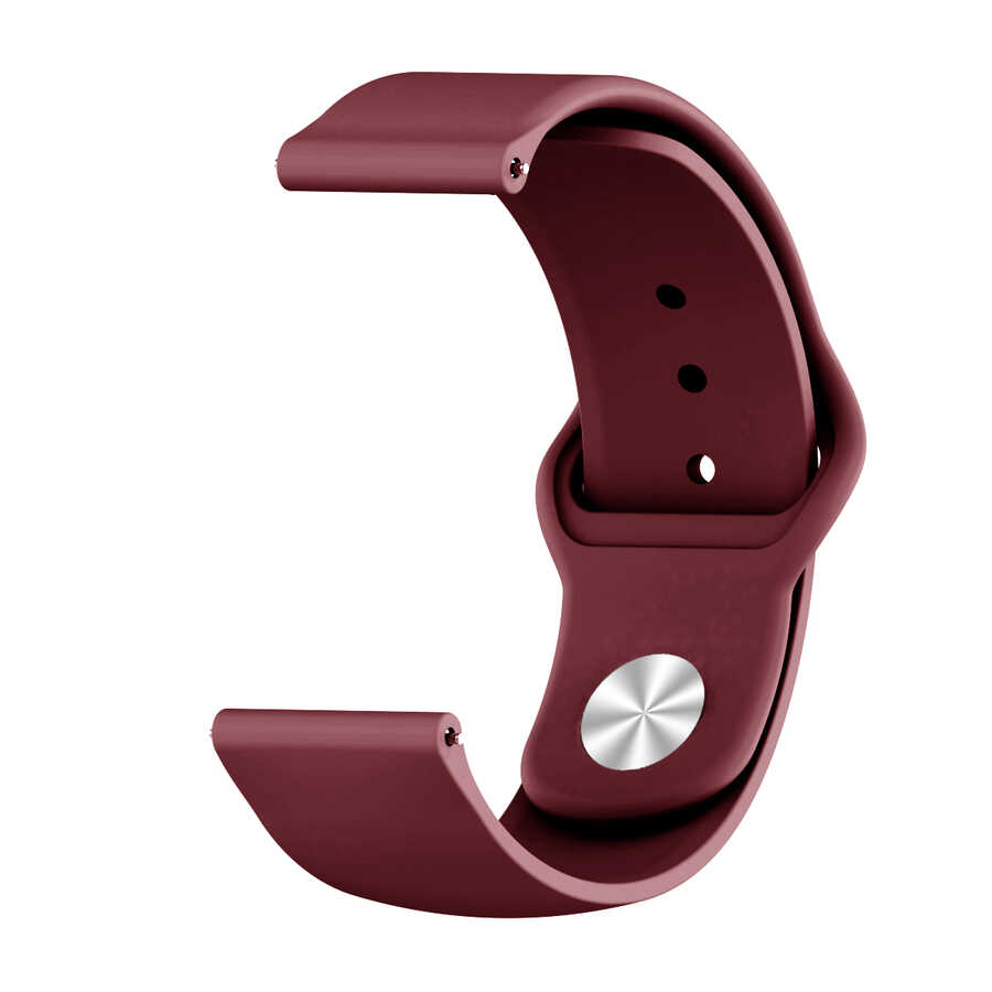 Huawei Uyumlu Watch GT 3 42mm KRD-11 Silikon Kordon-Mürdüm